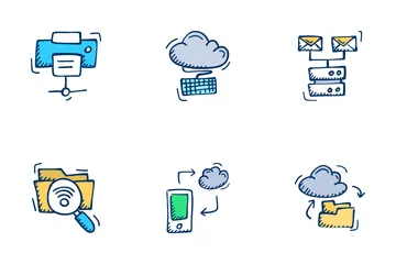Networking And Web Hosting Icon Pack