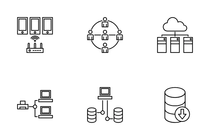 2,732 Networking Icon Packs, Logos, Symbols - Free Download in SVG, PNG ...