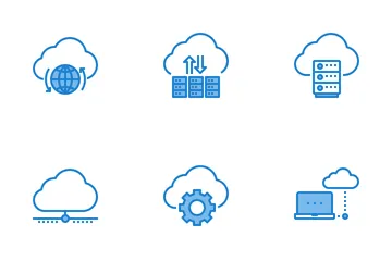 Netzwerk und Datenbank Symbolpack