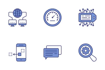 Netzwerk und Hosting Symbolpack