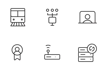 Netzwerk und Kommunikation Symbolpack