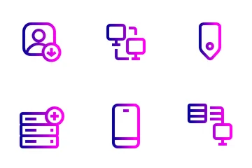 Netzwerk und Kommunikation Symbolpack