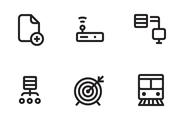Netzwerk und Kommunikation Symbolpack