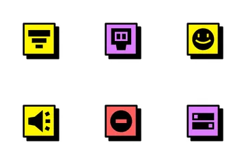 Neubrutalism Set 2 Icon Pack