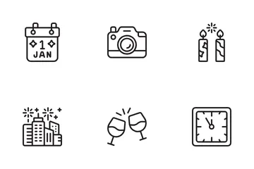Neujahr Symbolpack
