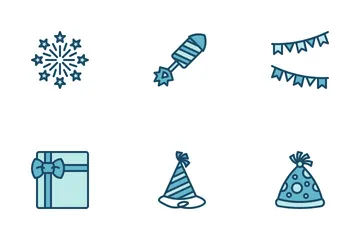 Neujahr Symbolpack