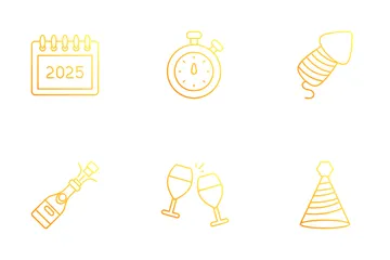 Neujahr Symbolpack