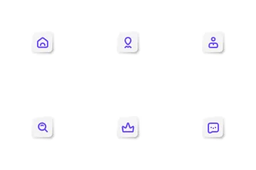 Neumorphic UI Icon Pack