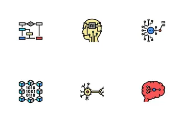 Neural Network And Ai Icon Pack