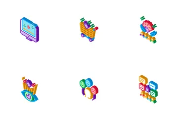 Neuromarketing Business Strategy Icon Pack