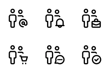 Neutral Multiple User Icon Pack