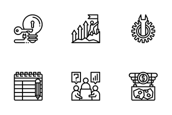 New Business Consideration And Startup Icon Pack
