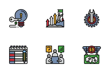 New Business Consideration And Startup Icon Pack