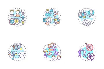 New Employee Adaptation Icon Pack