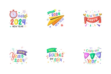 New Year 2024 Icon Pack