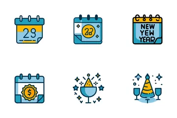 New Year Celebration Icon Pack