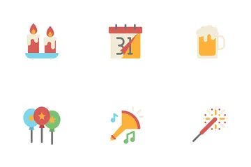 New Year Eve Icon Pack