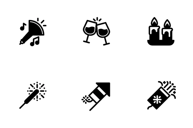 Download New Year Eve Icon pack Available in SVG, PNG & Icon Fonts