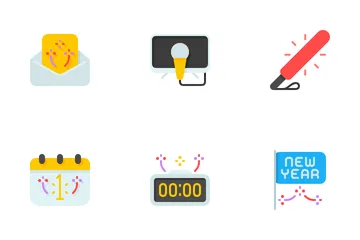 New Year Party Icon Pack