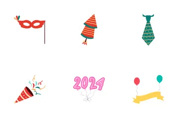 New Year Party Icon Pack