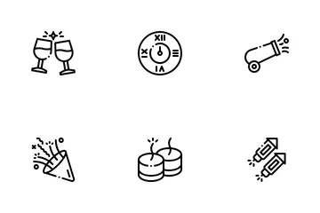 New Year Party Icon Pack