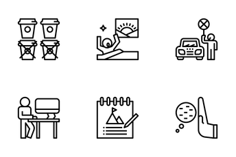 New Year Resolution Ideas Icon Pack