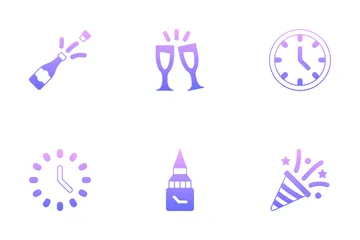 New Year's Day Icon Pack