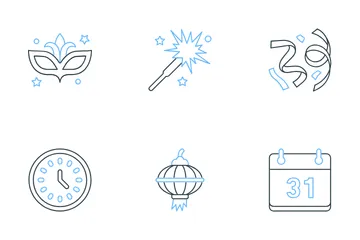 New Year's Day Icon Pack