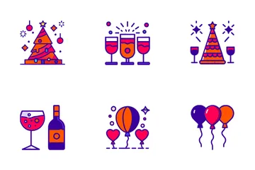 New Years Eve Icon Pack