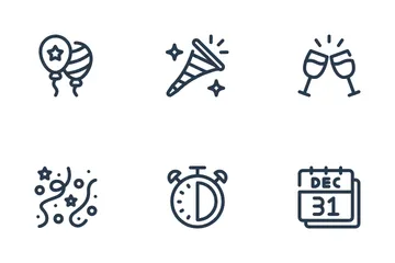 New Year's Eve Icon Pack