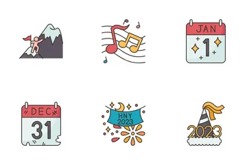 New Year's Eve Icon Pack