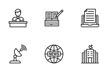 News, Press And Media Icon Pack