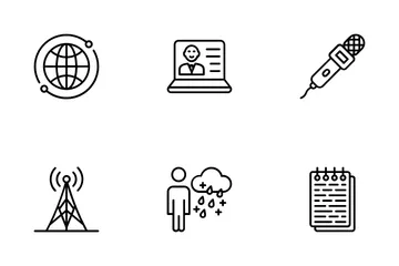 News Reporter Icon Pack