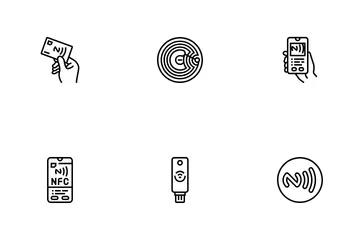 Nfc Technology Contactless Icon Pack