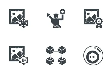 NFT Non-Fungible Token Icon Pack