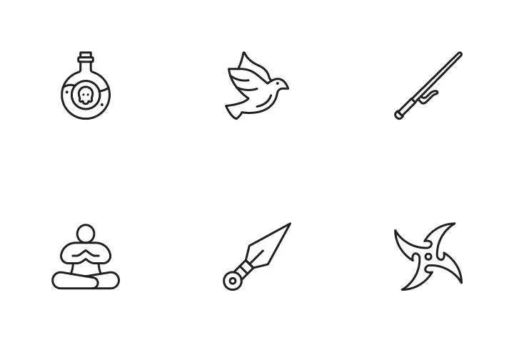 227 Ninja Weapons Icon Packs - Free in SVG, PNG, ICO - IconScout