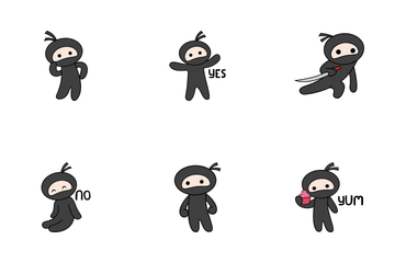 Ninja Set Sticker Icon Pack