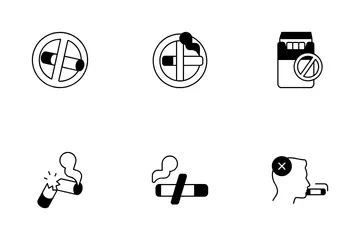 No Tobacco Day Icon Pack