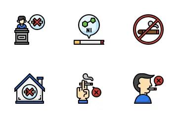 No Tobacco Day Icon Pack