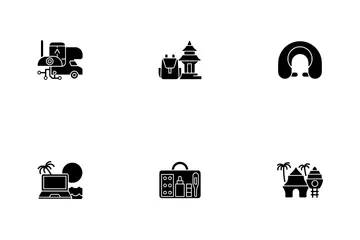 Nomadischer Urlaub Symbolpack
