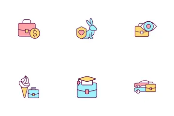 Non-wage Offerings For Workers Icon Pack