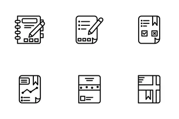 Note Book Icon Pack