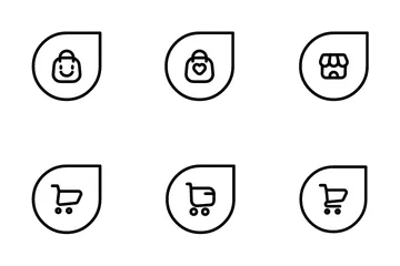 Notepad/Page/Box/Search/Setting/Shopping Cart Icon Pack