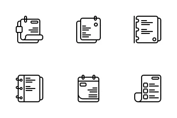Notizseite Symbolpack