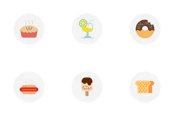 Nourriture américaine Icon Pack