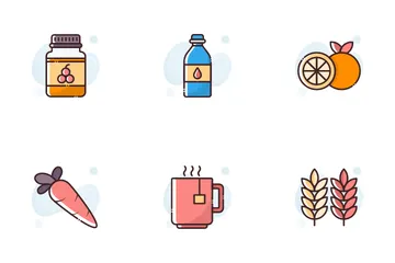 Nourriture et achats Pack d'Icônes