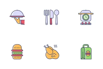 Nourriture et restaurant Icon Pack