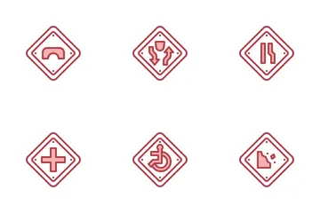 Panneaux routiers américains Pack d'Icônes
