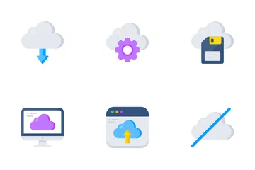 Nube y Web Paquete de Iconos