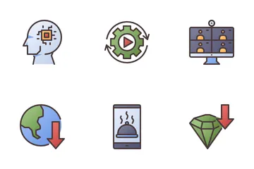 Nueva normalidad Paquete de Iconos